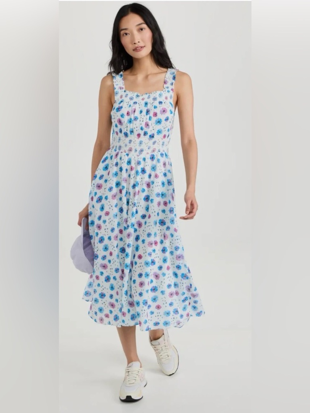LoveShackFancy Pasha Floral Print Dress